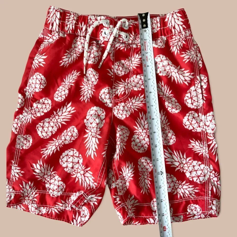 GAP Kids Swim Trunk, Size S - Color Orange / white